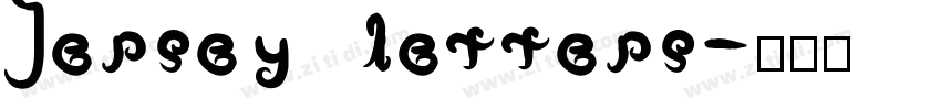 Jersey letters字体转换